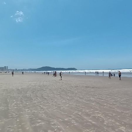 Apto Com Sacada Gourmet Vista Mar برايا جراندي المظهر الخارجي الصورة