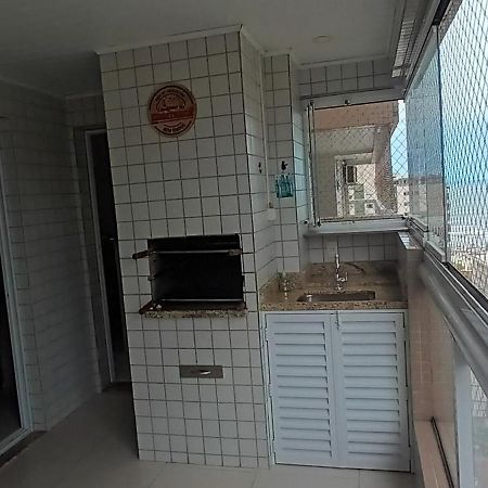 Apto Com Sacada Gourmet Vista Mar برايا جراندي المظهر الخارجي الصورة